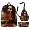 Hip Hop Populaire Cartoon Grappige tungtungtung 3D Print 3 stuks/Set leerling Schooltassen Reizen Laptop Rugzak Borsttas Etui