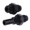 1Pair 6AN‑1Celsius4NPS   Oil Cooler Adapter Fitting Aluminium Alloy Rustproof Black
