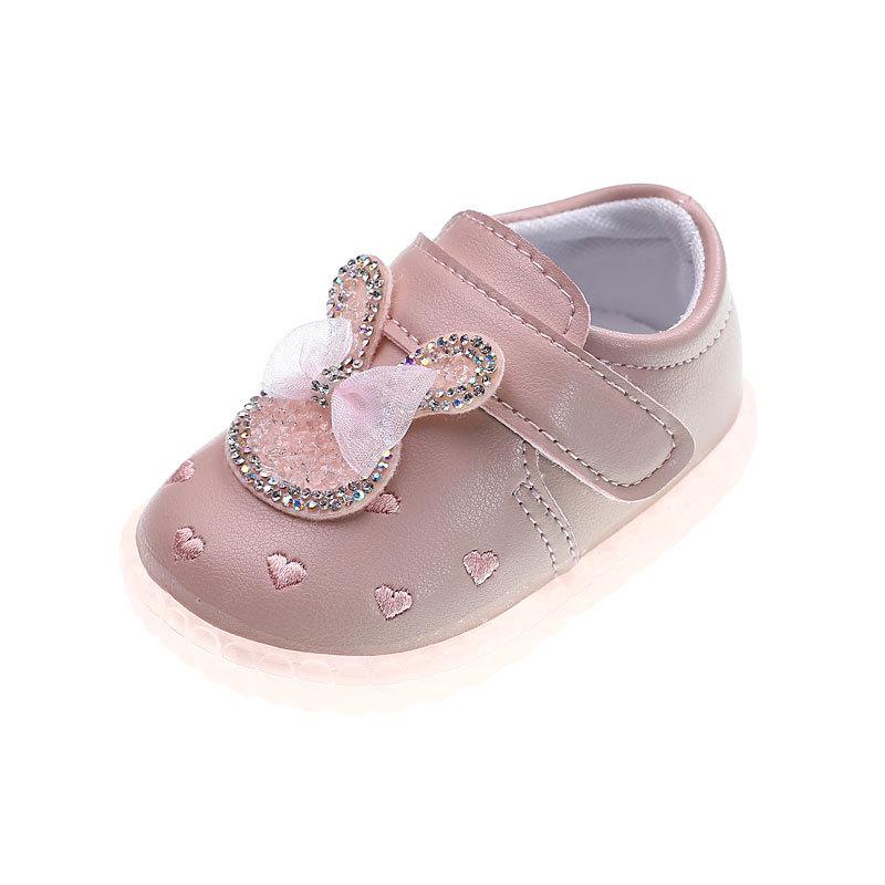 Trendy Walkers Fashionversatile Comfort Baby Shoes Soft Sole Anti Slip Simple Baby Girl Shoe Light Cute Cartoon Leather Shoes