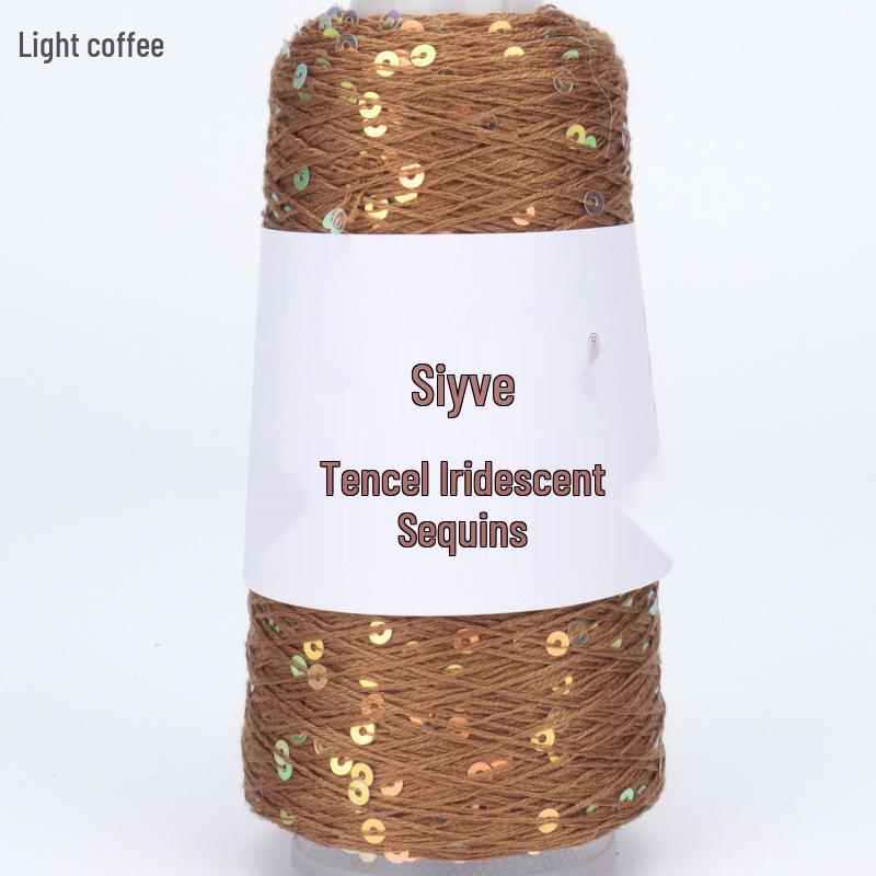 Si Yue Tencel Iridescent Paljettgarn: Handstickat Mode Bländar