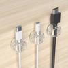 360° Rotatable Self Adhesive Cable Holder Clips No Damage Wall Wire Organizer for Home Office Desktop Use