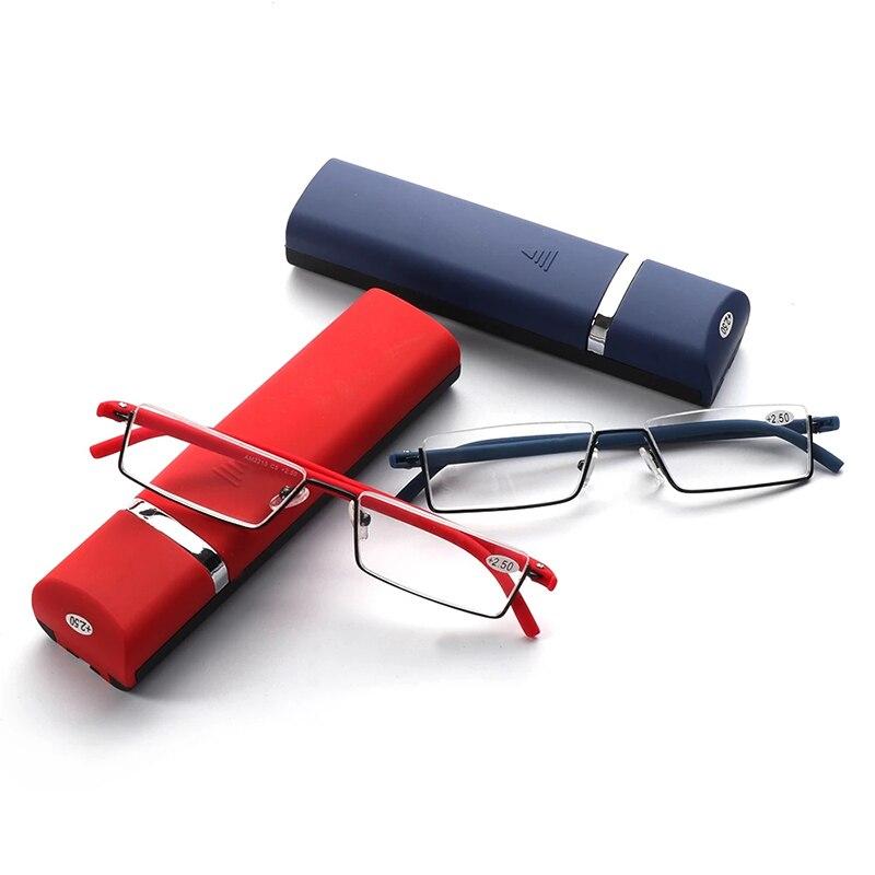 Reading Glasses Men Women Vintage Anti Blue Light Half Frame Prescription Spectacles Diopter +1.0 To +4.0