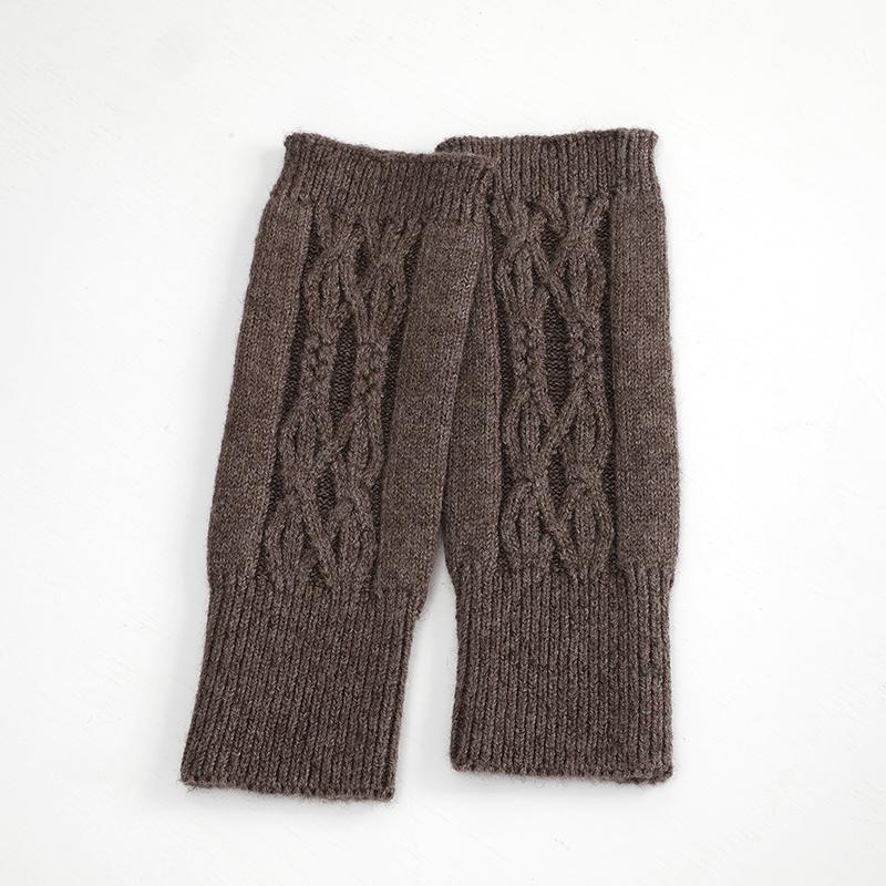 Women's Cable Knitted Fingerless Gloves Warm Autumn Winter Gloves Fashion Knitted Half Finger Gloves Casual Outdoor Gloves