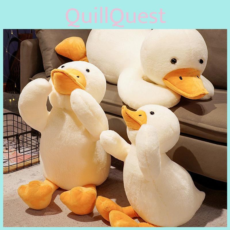 Plush Lying Duck Toy Cartoon Animal Stuffed Doll Decoration Kids Birthday Gift