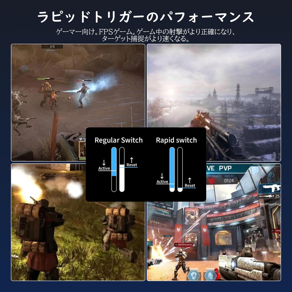 ATTACK SHARKxMAMBASNAKE X68HE Magnetic Gaming Keyboard [Compatible with FPSEsports] 0.01mm Rapid Trigger & Zero Dead Zone, 8000Hz Polling, 0.125ms