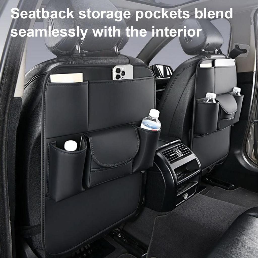 Car Seat Back Organizer Multifunctional High-Capacity Seat Back Pouch Holder Convenient Container For Traveling Outdoor