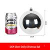 Festive Silver Glitter Hanging Ball - Shiny Round Decoration 6-30CM for Christmas