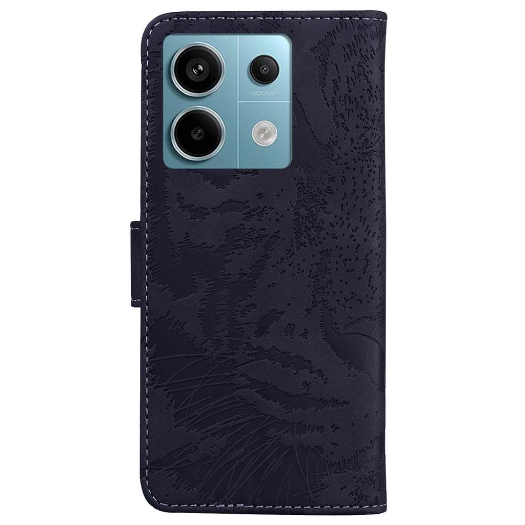 For Xiaomi Redmi Note 13 Pro 5G/Poco X6 5G Tiger Pattern Case PU Leather Stand Wallet Phone Cover