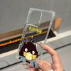 Clear Square Back Tube Case Protection For iPhone 16 ProMax 11 13 15 Plus 12 14 Pro Max Anti-Oxygen,Donald Duck Stickers Pattern Casing