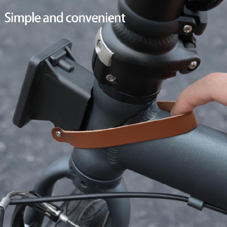 2 Pcs Leather Pull Strap for Bike Cycling Accessories Bicycles Carriers Block Pull Belt Handle