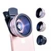 Universal Mobile Phone Rose Gold Silver Aluminum Alloy lens