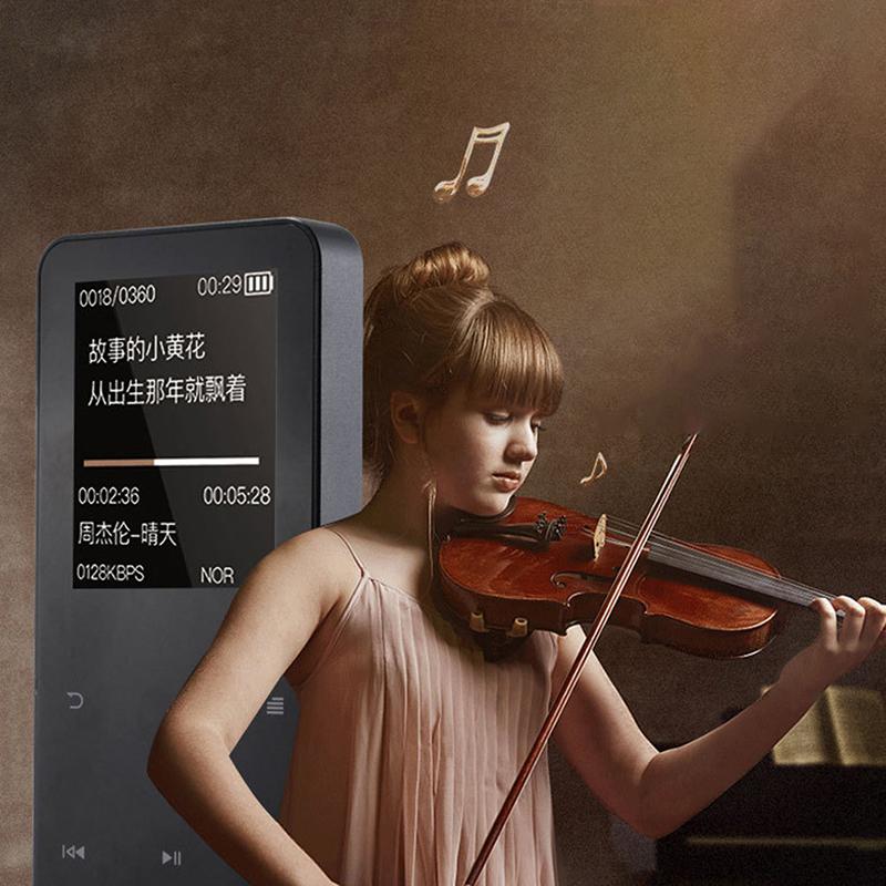 Mp4 Player With Bluetooth Built-In Speaker Touch Key Fm Radio Video Player