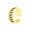 "Chic French Multi-Layer Zircon Ring: Unique Cold-Style Jewelry".