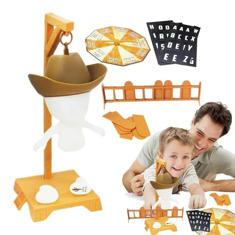 Magnetic Hangman Mystery Word Guessing Game for Kids & Families, Glow in The Dark Travel Game, Guess The Word Before Hank Falls