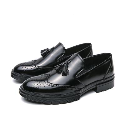 Luxury Brand Tasseled Loafers Low Heel Pointed Brown British Style Oxford Business Formal Wedding Groom Shoes Gentleman Moccasin