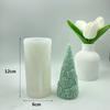 3D Cone Candle Silicone Mold Christmas Tree Soap Mold Art Wax Cake Resin Mold  Desk Decoration