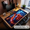 Car Racing Theme Custom Mouse Pad Personalized With Name Text Customized Desk Mat For Office Home Decor