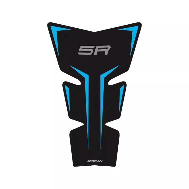 FOR CFMOTO 675SR-R Motorcycle Anti Slip Fuel Oil Tank Pad Side Knee Grip Decal Protector Sticker Pads 675SR SR675 675 SR CF675 BlackCFBlue-1PCS