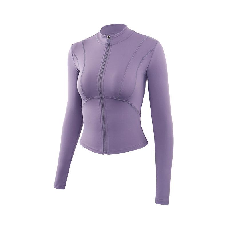 New Autumn And Winter Yoga Clothes For Women, Slim Fit And Slimming, Running Sports Jacket, Long Sleeved Fitness Top