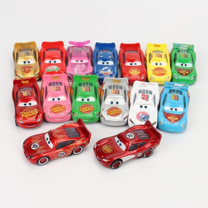 Non-Toxic Children'S Car Toy Pixar Cars Full Series Racing Lightning Mcqueen 1:55 Metal Diecast Car Kids Toy Car Christmas Gift