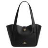 Hadley Double Sided Leather Tote Bag, Shopping Bag, Handbag, Shoulder Bag Large Women's Black CAL17-IMBLK