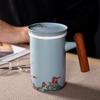 Elegant Ceramic Tea Brewing Mug