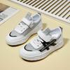 Warrior Fashion Simple Trendy Versatile Non-Slip Wear-Resistant Breathable Lightweight Casual Shoes Kids Sneaker White Gray WZTH-079112