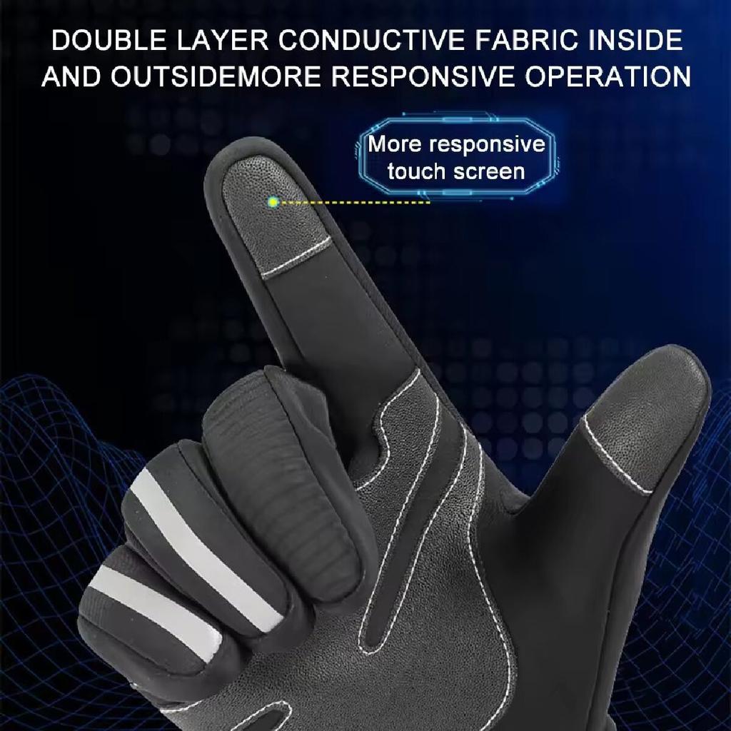Sports Warm Ski Gloves for Men Women Touch Screen Ski Inner Gloves Bicycle Riding Cold-Proof Outdoor Glove New Winter