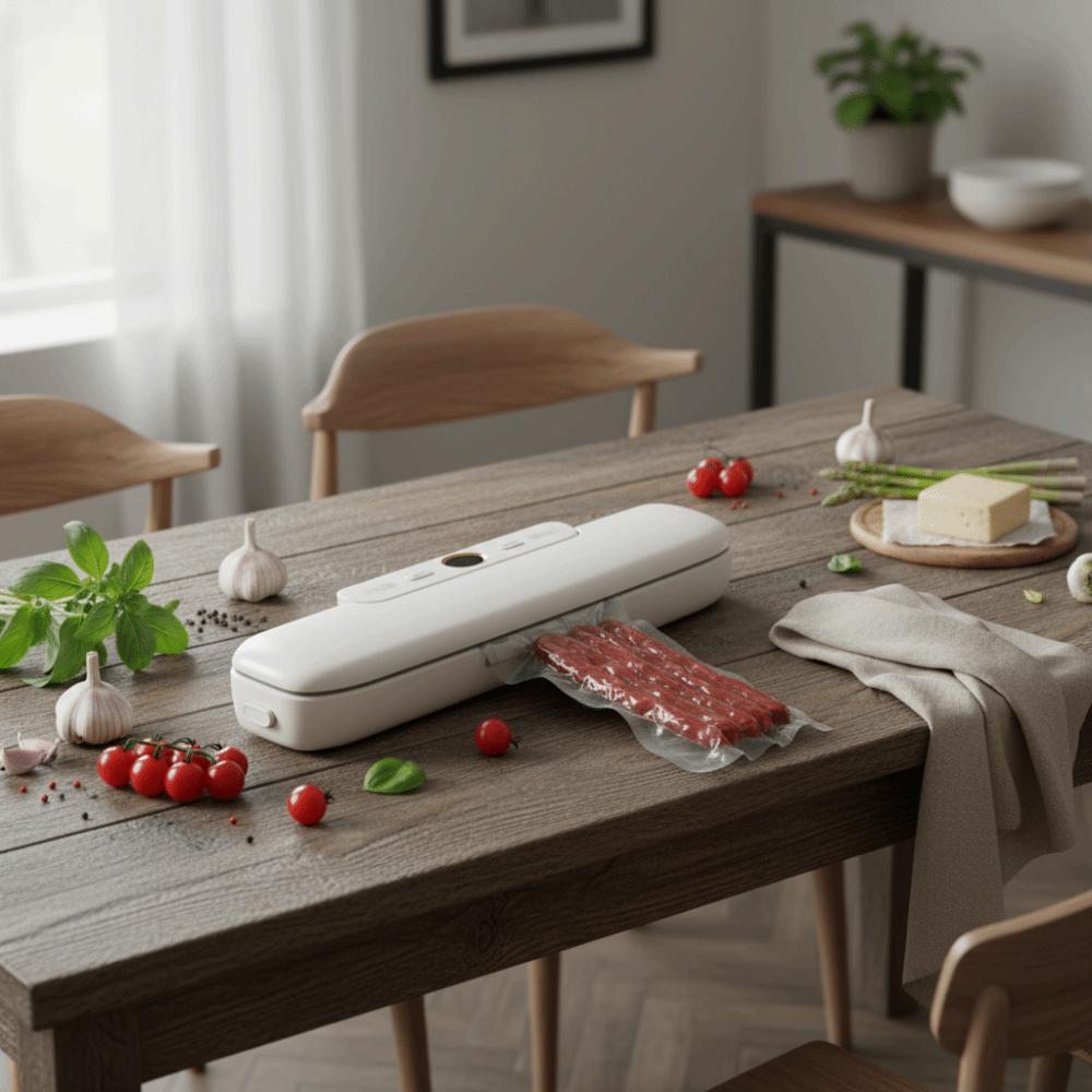 Extended Food Vacuum Sealer with 10 Vacuum Bags Food Sealing Machine Outdoor