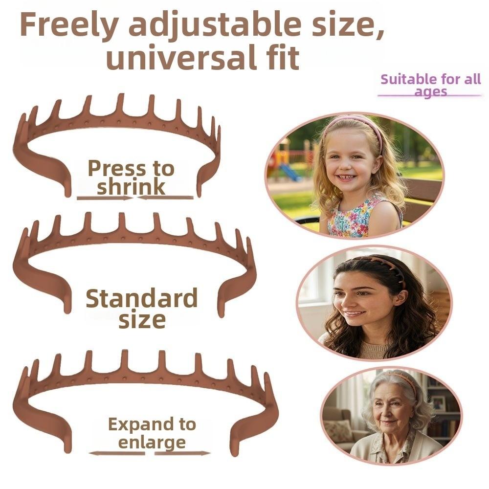 Universal Size Silicone Headband Flexible Zig Zag Headband  All Ages & Activities