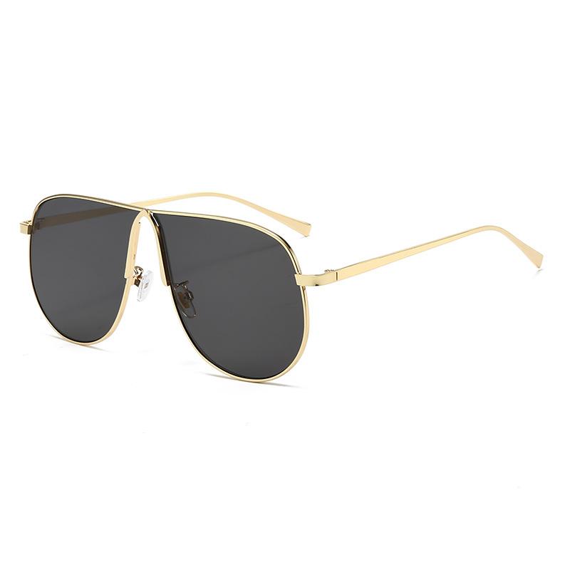 Sunglasses European and American large frame pilot toad glasses men's sunglasses men's and women's high-end sunglasses