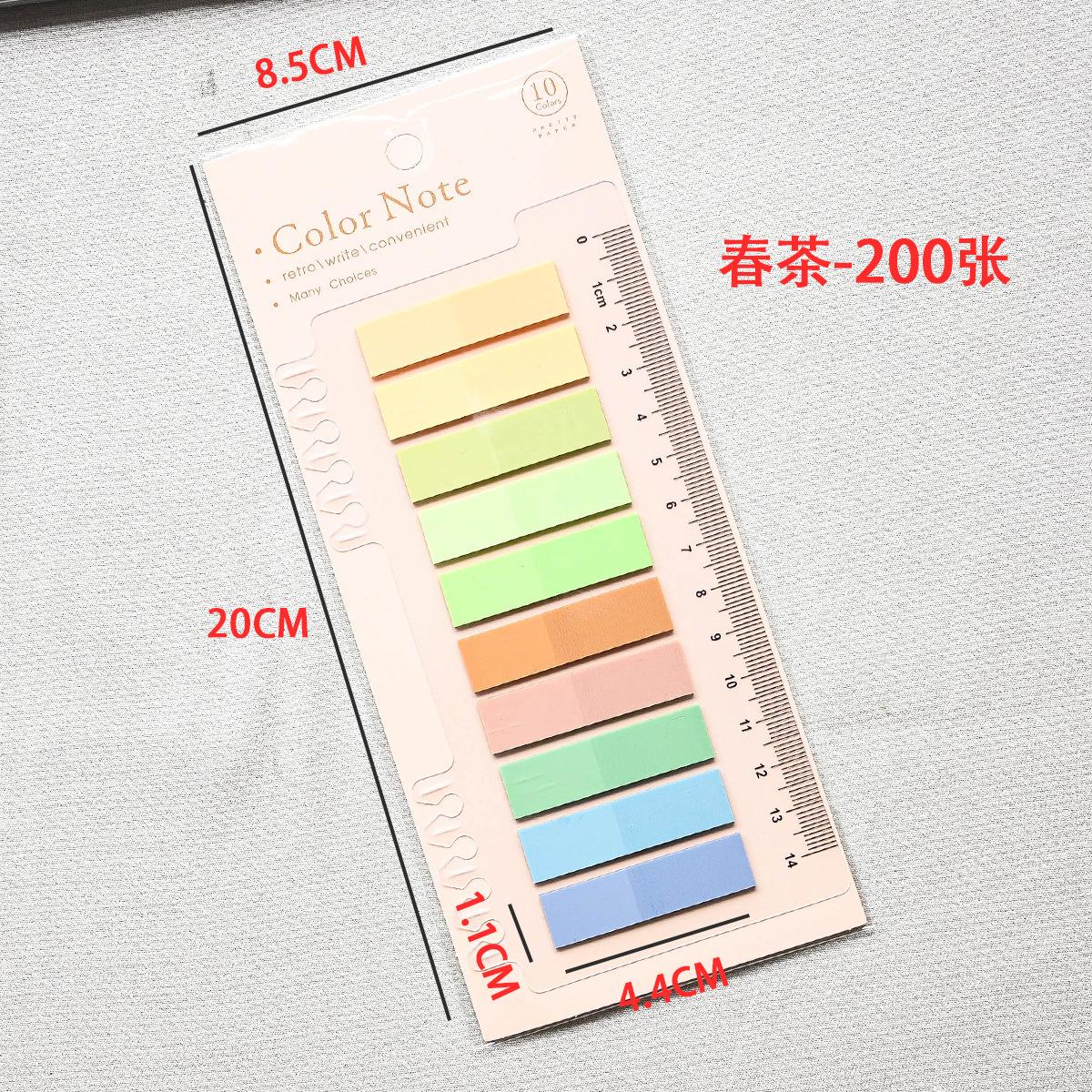 

Vibrant Transparent Index Sticky Notes, Creative Adhesive Memo Pads, Essential Stationery for Office & Students, Self-Adhesive M