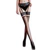 Rose Lace Leg Ring Garter Stockings Detachable  Girl Over-the-Knee Long Stockings Women Sexy Shiny Temptation Aurora Stocking
