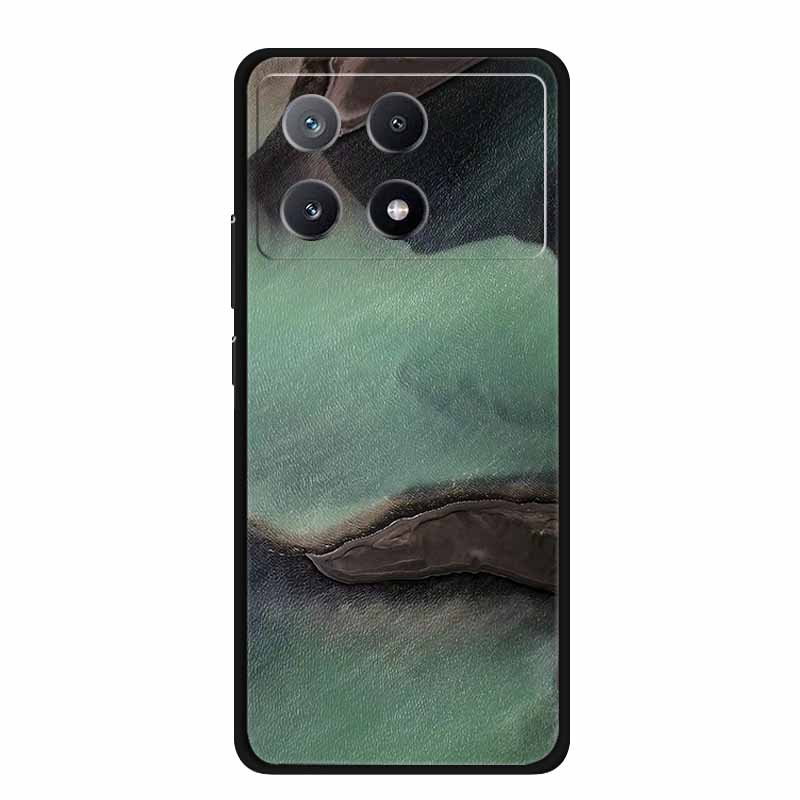 Marble Pattern Phone Case for Poco X6 Pro Clear Edge Cover Funda for Xiaomi Poco X 6 Pro Soft Transparent Coque Color Back Shell