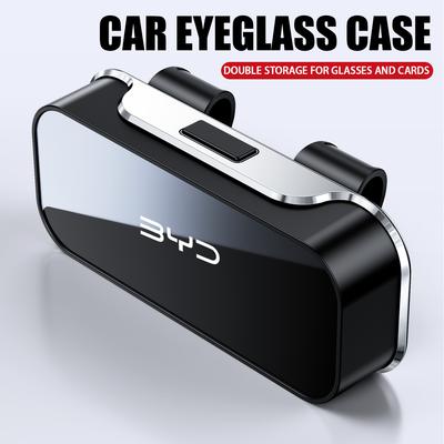 Car Visor Sunglasses Glasses Case Glasses Holder Clip Box For BYD Atto 3 Dolphin Seal Tang Song Yuan Car Interior Accessories