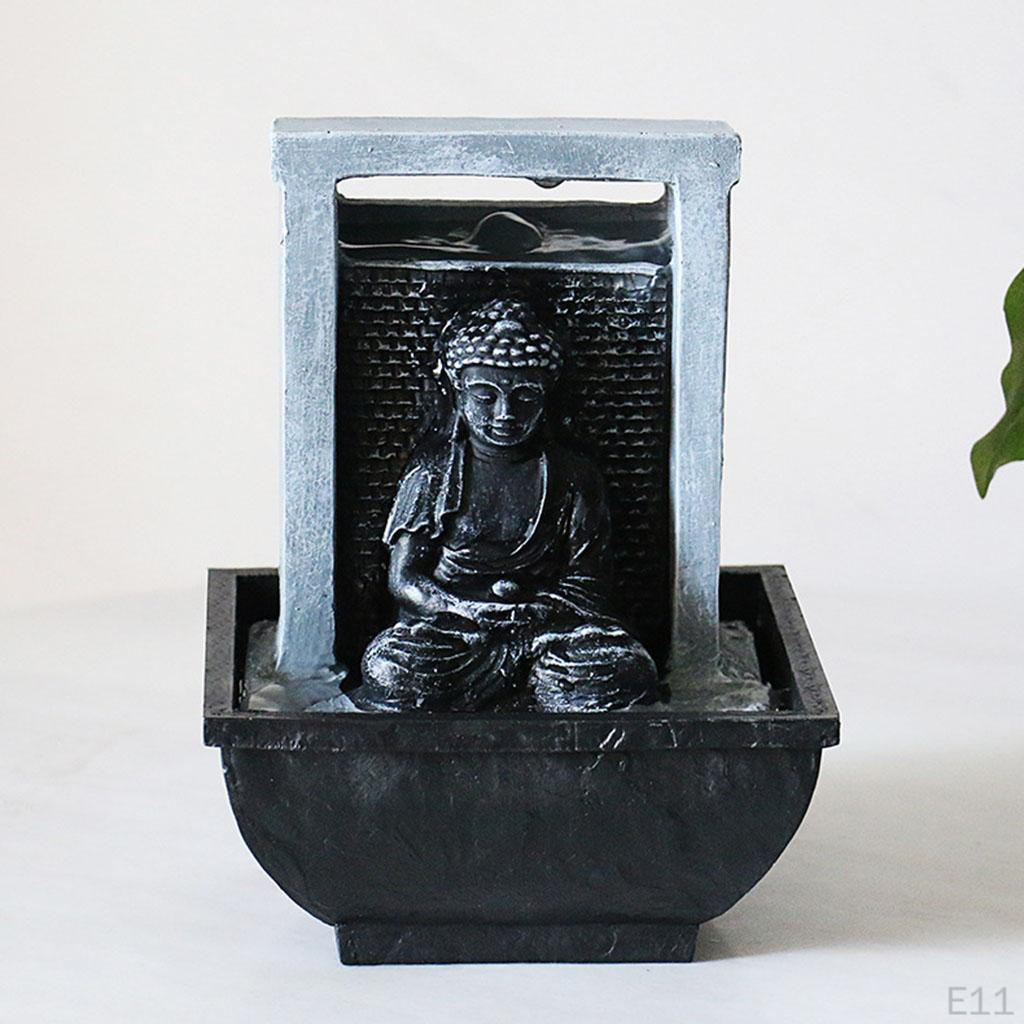 Flowing Water Adornments Handcrafted USA Feature Colorful Drawing Waterfall Fountain