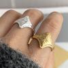 925 Sterling Silber Ringe für Damen Paar Minimalistisch Handgefertigt Einfach Gold Stern Ring Feiner Schmuck Geschenk Allergie Vorbeugen