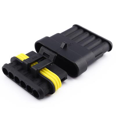 New Waterproof Electrical Wire Connector Plug 1 2 3 4 5 6 Way Pin for Car Truck
