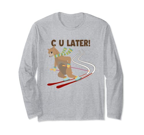 C U Later Huacaya Llama Paco Alpaca Breeder Alpaca Long Sleeve T-Shirt