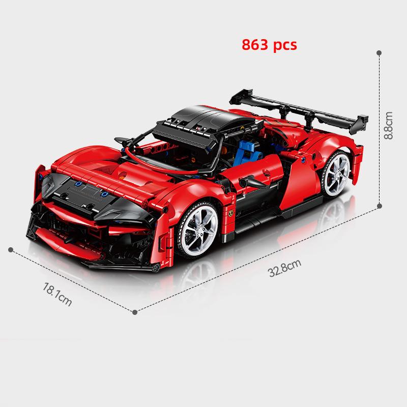 Kreativní MOC Technické Auto Rychlostní Super Auto Sportovní Auto Stavebnice Cihličky Sady Ozdoba Diy Stavebnice Hračky