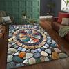 Colored Pebble Area Carpet Floor Mat Suitable for Living Room Dining Room Bedroom Office Patio Outdoor Carpet Home Decoration