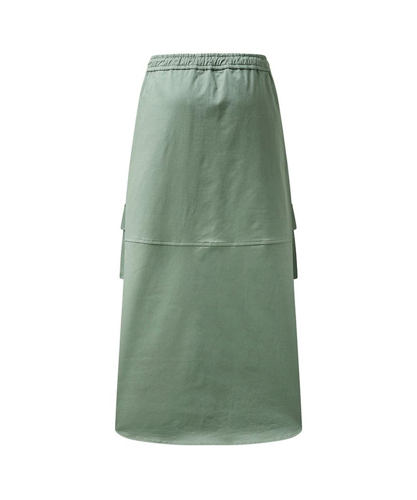 Er Er Cargo Long Skirt Khaki