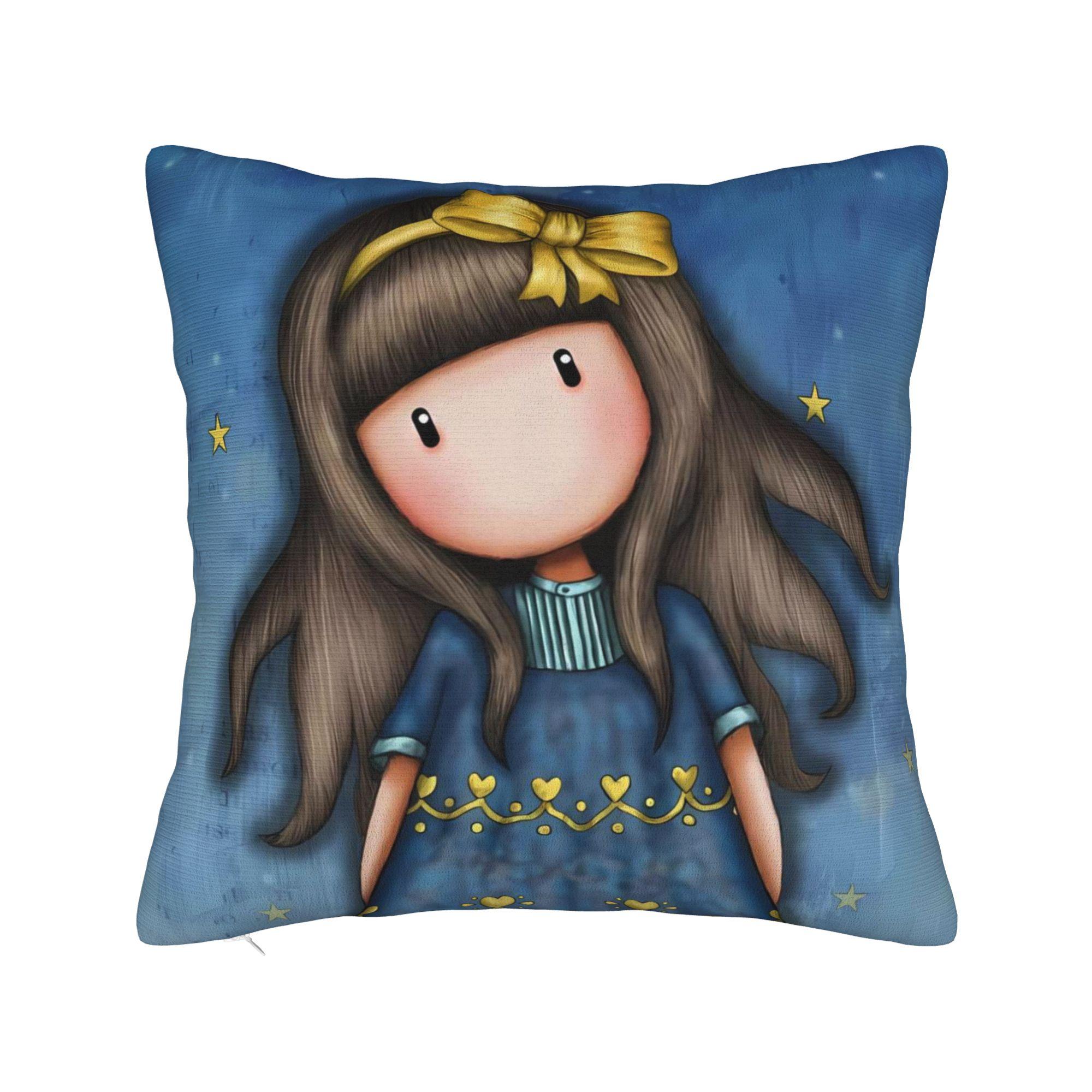 

S-Santoro Gorjuss-MT Dream Girl Pillowcases Novelty Pillow Case For Chair Sofa Home Decor Soft Pillow Cover 12x12Inch
