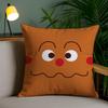Classic Anime Anpanman-Cartoon Pillow Case Anti-Dustmite Pillowcase Invisible Zipper Silky Short Plush Sofa Cushion Cover