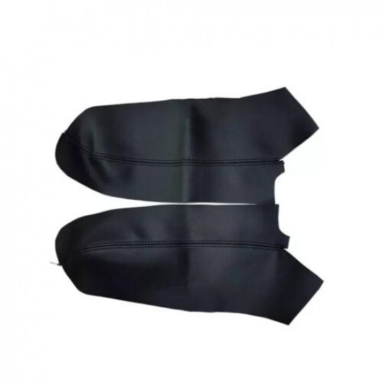 Pair Black Leather Front Door Panels Armrest Cover Fit For Honda CR-V 2007-2011