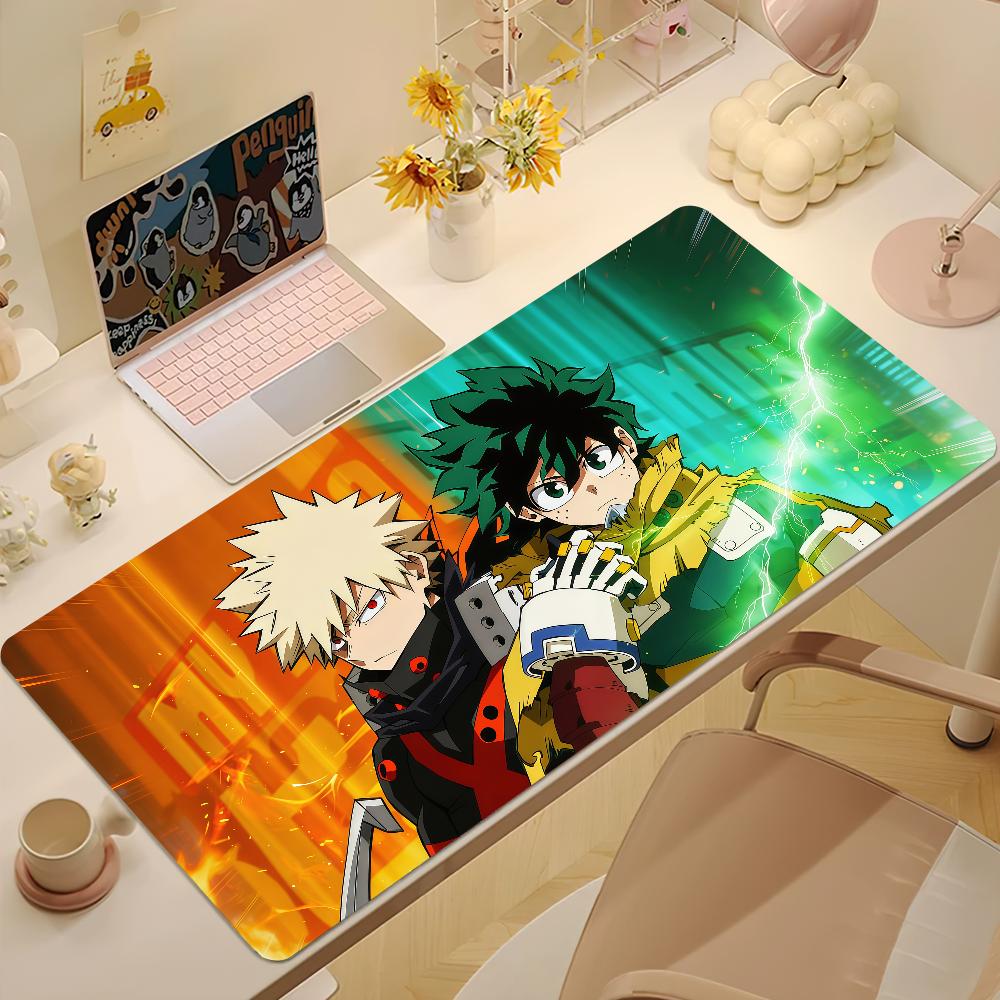 Anime My Hheroo Aacademia Mouse Pad Large Nonslip Lockedge Desktop Computer Desk Mat Keyboard Mousepad Office Gamer Student