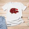 Funny Hedgehog Christmas Tree Red Plaid Xmas Animals Lover Unisex T-Shirt Mens Womens Tees Top