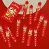 12Pcs/Box Blessing Draw Lots Red Envelope Waterproof Snak Year Red Envelope  New Year