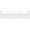 Vidaxl Ścienna Szafka Pod Tv, Z Led, Biała, 180X31X45 Cm