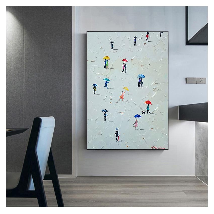 Seascape Knife Painting Oil Painting Poster The Picture On the Wall Pictures For Living Room  Canvas Painting Summer Beach